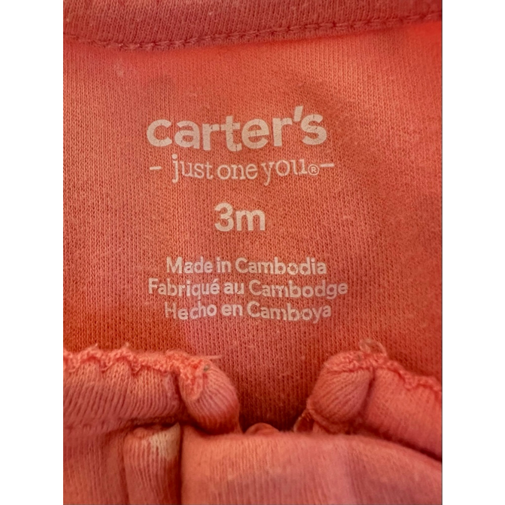 Carter’s Just One You Little Sister Footed Sleeper 3M Pink Polka Dot - Picture 5 of 5